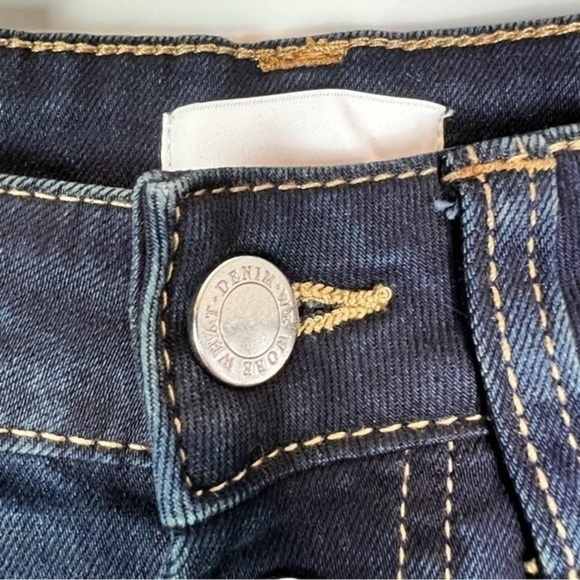 We Wore What Womens Dark Blue Button Fly Stretch Danielle Jeans womens - Picture 9 of 13